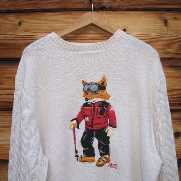 Akoo Slick Patrol Textured Knit Crew Neck Sweater Unisex - Picture 5 of 11